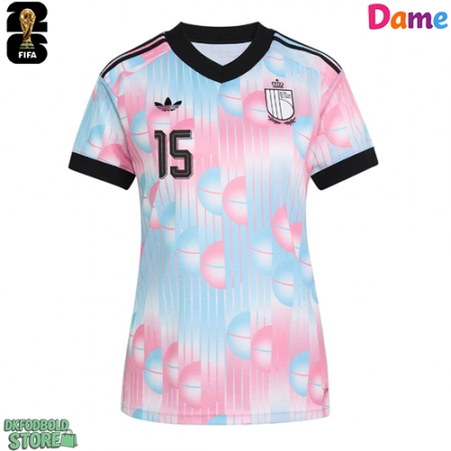 Belgien Thomas Meunier #15 Replika Udebanetrøje Dame VM 2026 Kortærmet